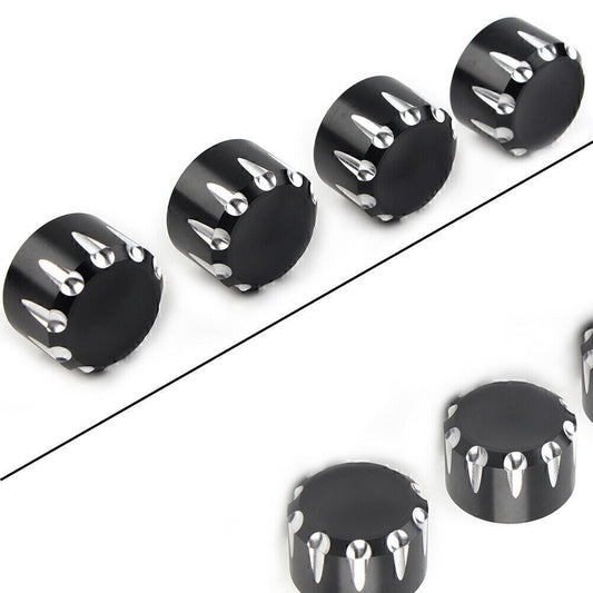 4pcs Black Motorcycle Engine Screw Topper Cover Head Bolt Caps for Harley 883 Q