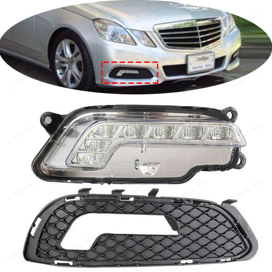 RH Front Driving Light DRL Grille for Mercedes W212 E Class E350 E550 2010-2013 Q