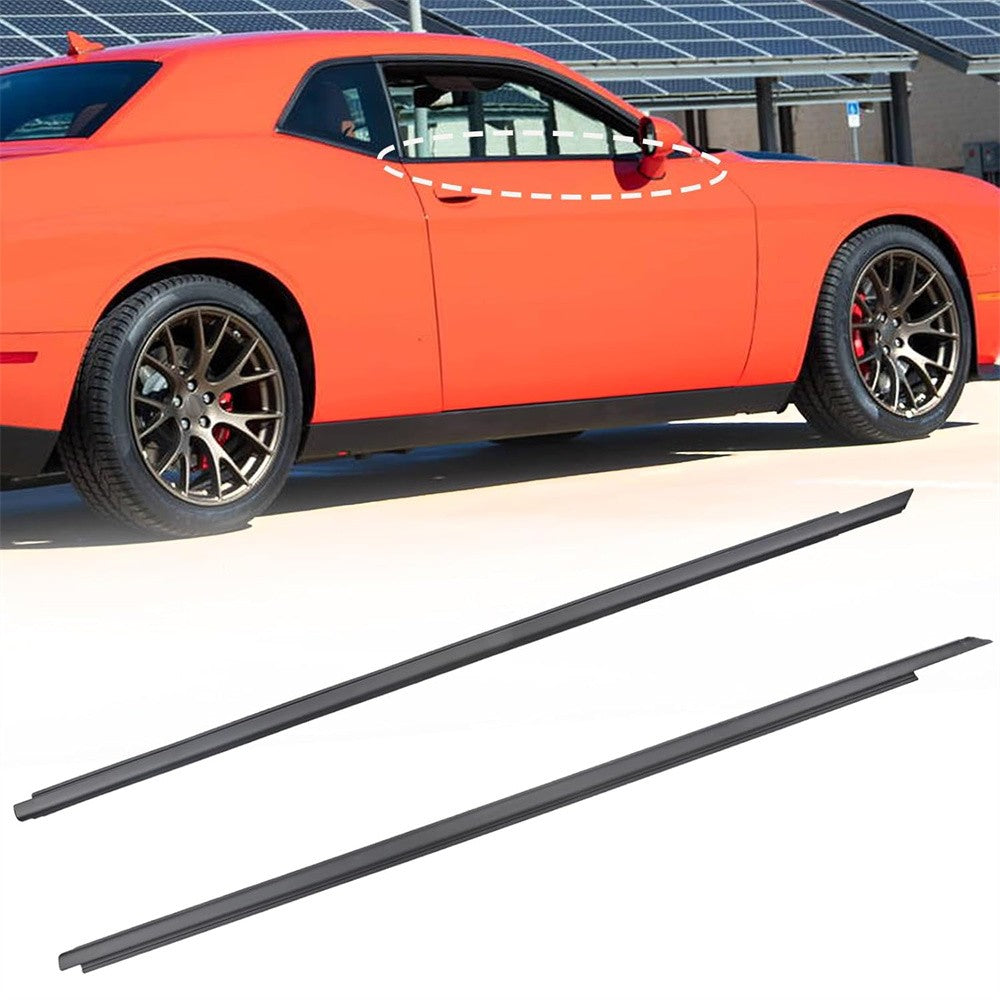 2× Weatherstrip Window Moulding Trim Seal Belt for Dodge for Challenger 2008-2022 US