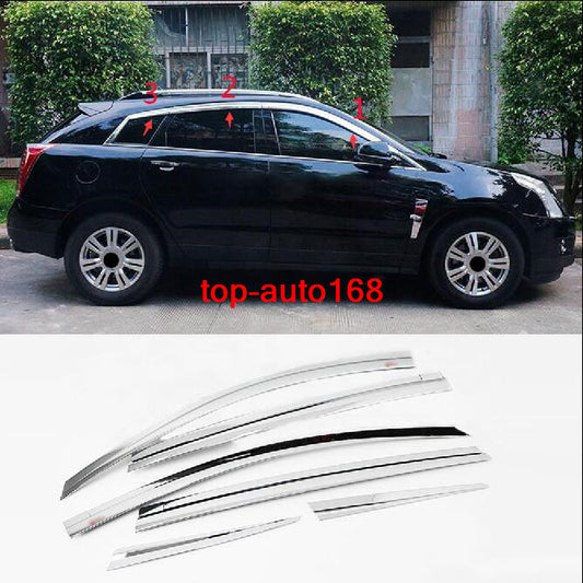 for Cadillac SRX 10-16 silver Window Visor Vent Sun Shade Rain Guard Door Visor
