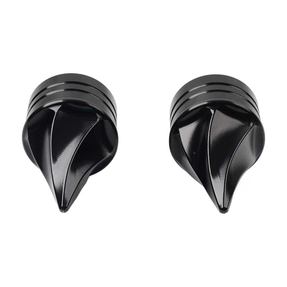 FITS for Harley Touring Road Street Glide Softail Front Axle Nut Cap Cover Q