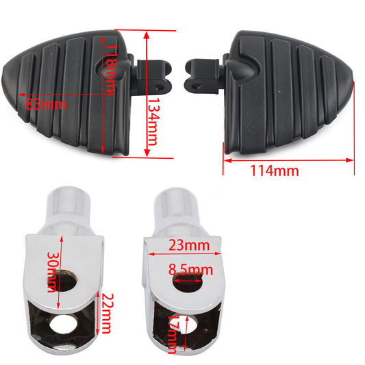 for Honda Shadow ACE VT750 VTX 1300C Motorcycle Front Foot Pegs Footrest Footpeg
