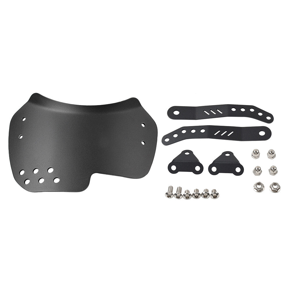 Windshield Windscreen Universal W/Bracket Motorcycle For 6-8 Round Headlight