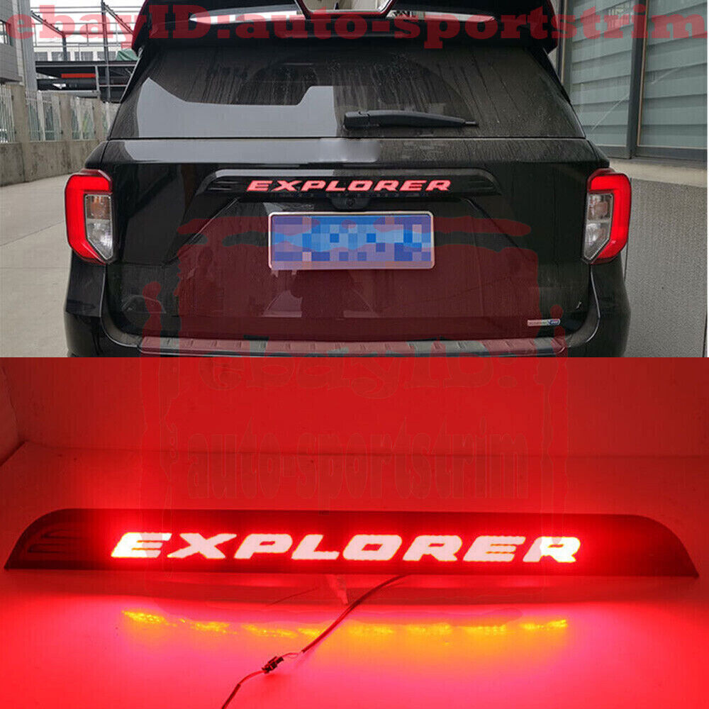 for Ford Explorer 2020-2023 LED Badge Rear Door Trunk Light Brake Tailgate Lamp