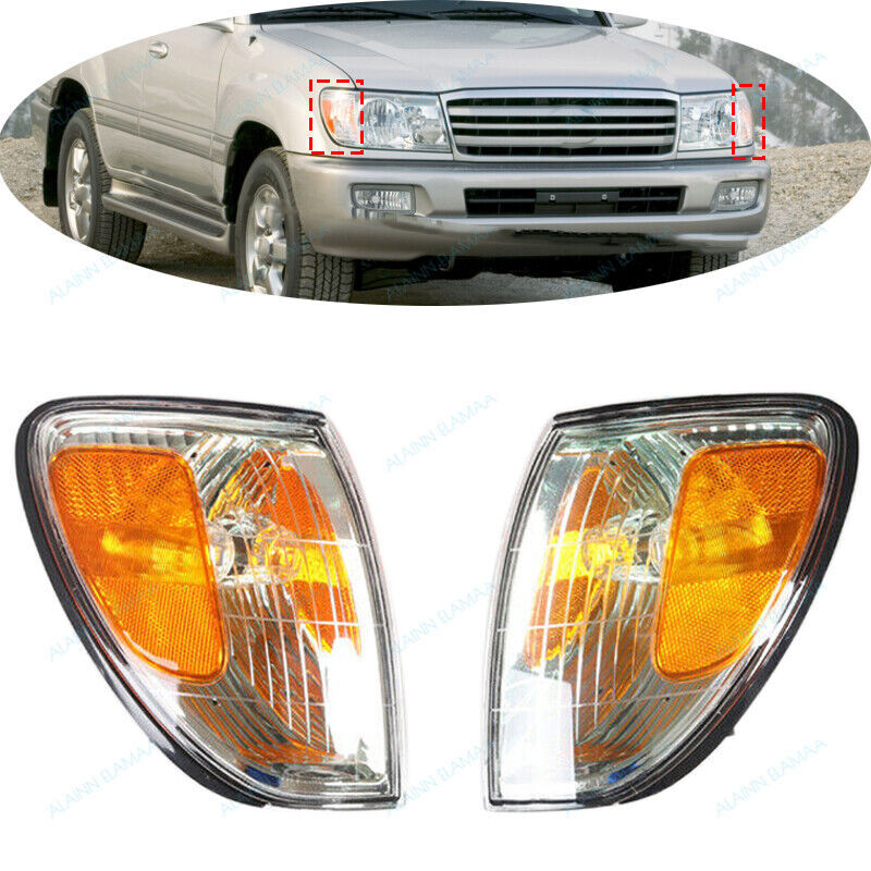 Front Left Right Side Turn Signal Light Corner Lamp for Lexus LX470 1998-2007 2X