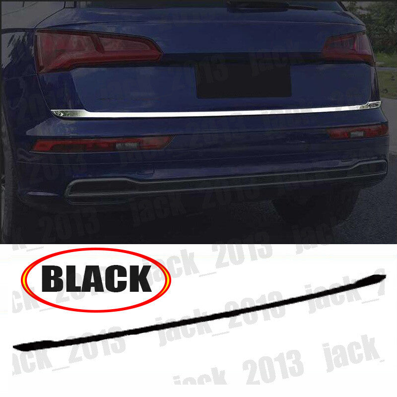 for Audi Q5 2018 2019-2023 Black steel Rear Trunk Tail Gate Door Lid Cover Trim