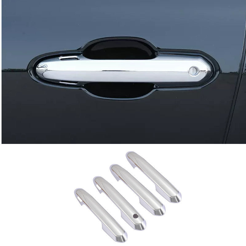 Chrome Door Handle Cover Molding Trim For RAV4 2019-2024 v