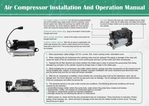 Air Suspension Compressor Pump for Mercedes W251 V251 R320 R350 2513202004