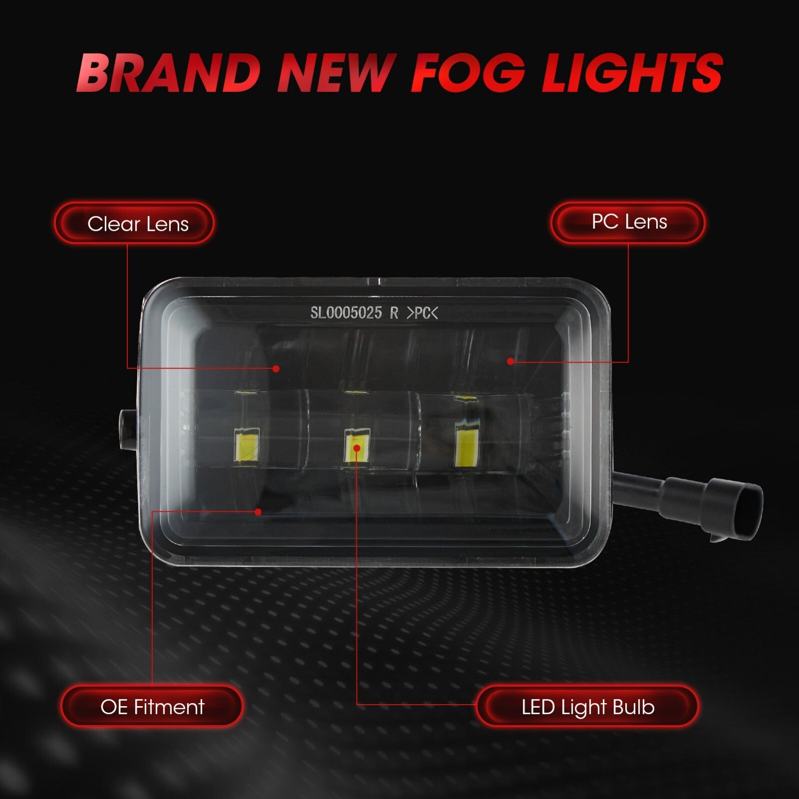LED fog lights suitable for 2015-2020 for Ford F-150 and 2017-2018 Super Duty 1 L+R models.