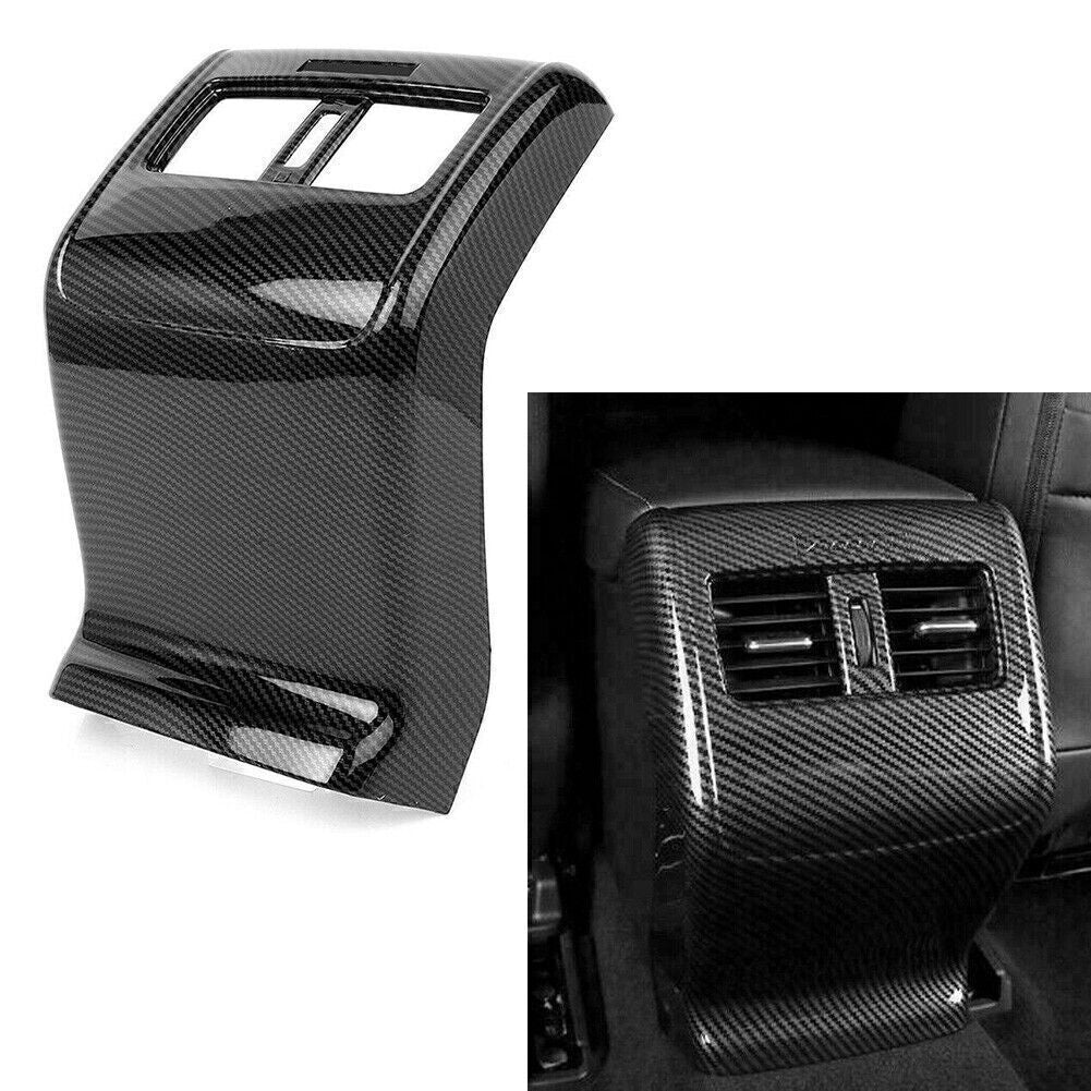 Rear Armrest Air Vent Cover Trim for Honda Accord 10th 2018-2022 Carbon Fiber