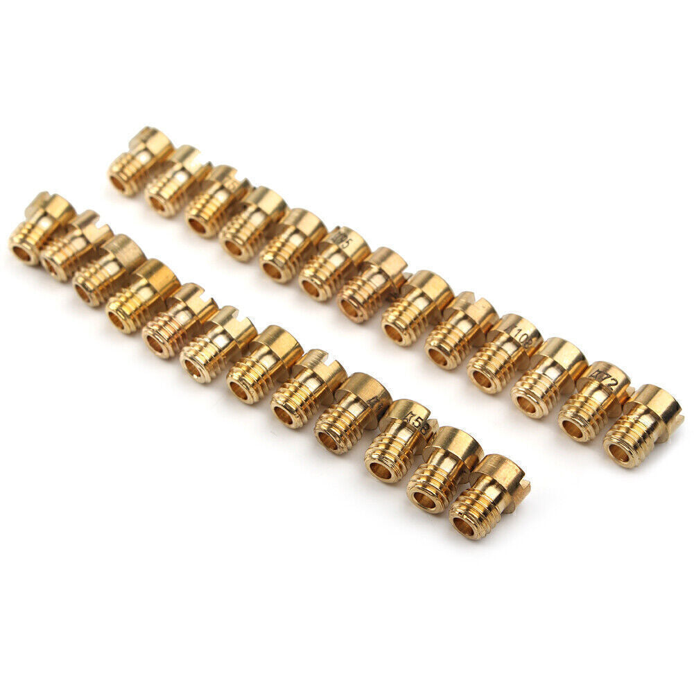 For Dellorto PHBG SHA 5mm #55-#115 Replacement Gold 10x Carburetor Main Jet Q