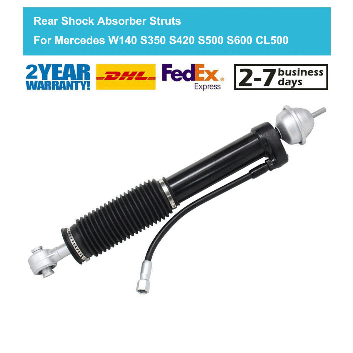 1PC Rear Shock Absorber Strut for Mercedes S CL Class W140 S320 S500 1992-1999