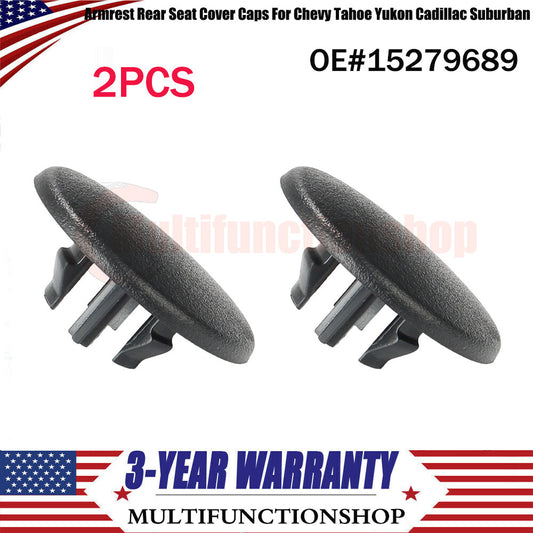 2x Armrest Rear for Seat Cover Caps 07-18 for Chevy Tahoe for Yukon for Cadillac Suburban US Q