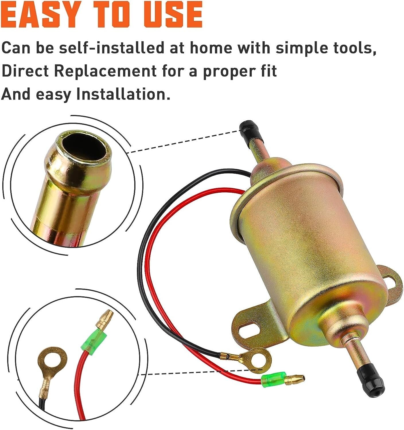 E11005 Electric Fuel Pump for Polaris ranger 400 4X4 2010-12,500 6x6 1999-2005