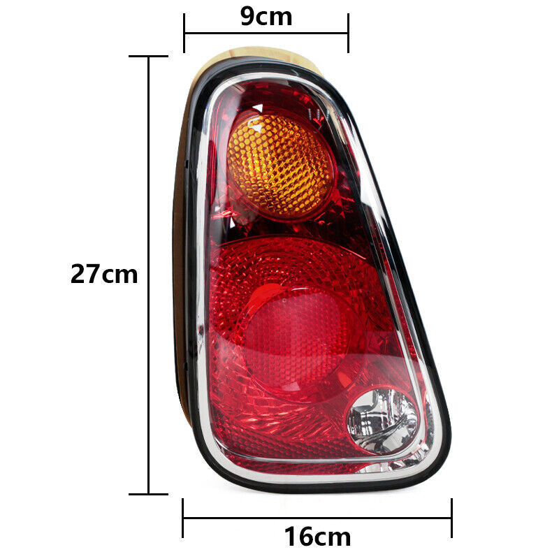 Left taillight, bumper, and brake light housing for BMW for Mini R50 R52 R53 2005 - 2008