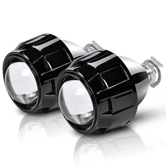 2.5 Retrofit Bi Xenon Headlight Projector Lens H1 Bulb H4/H7/H11/9005 Hi/Lo LHD