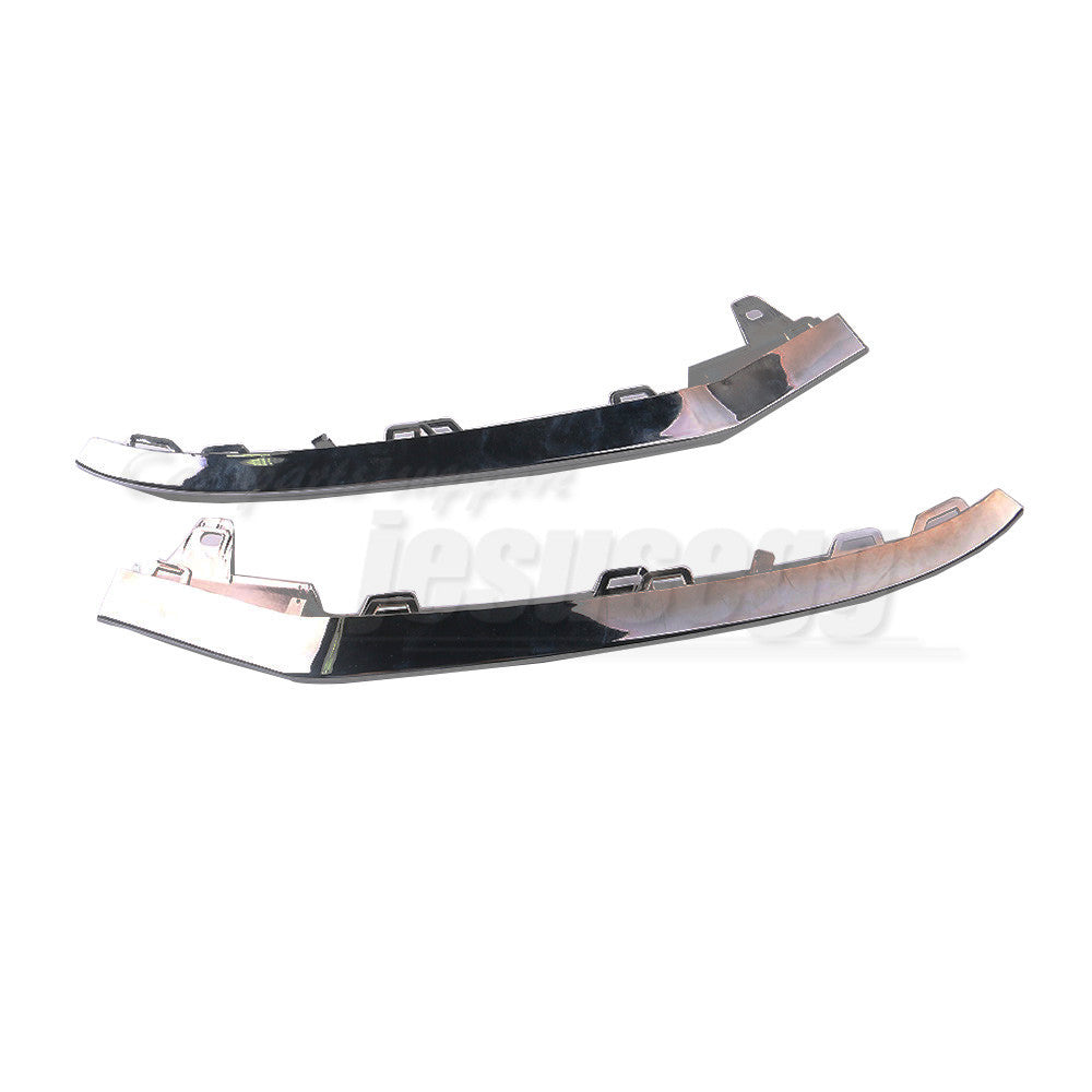 Set of 2 fits for Mercedes for Benz W212 E350 2014-2016 Front Bumper Chrome Trim Molding Q