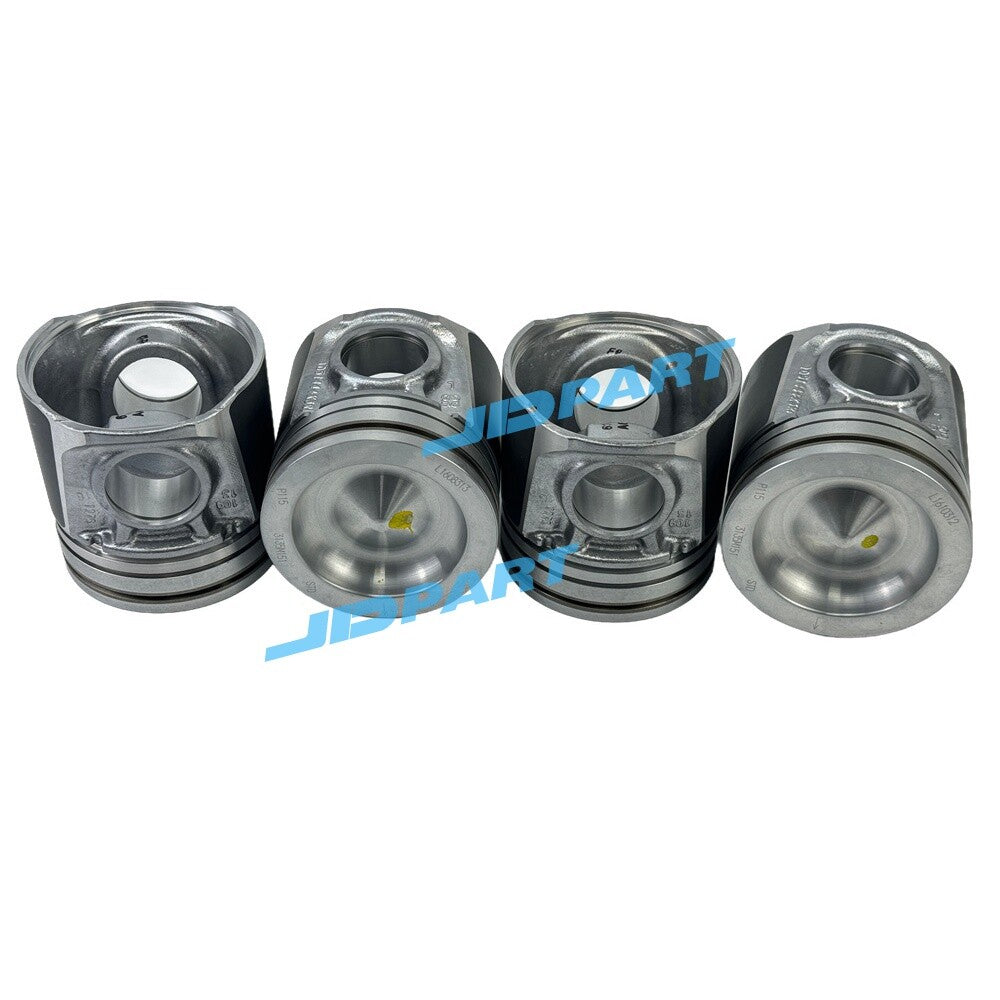 4-piece 1104D-E44TA Piston Kit 3135M151+60878-65+2721332I for Perkins Excavators