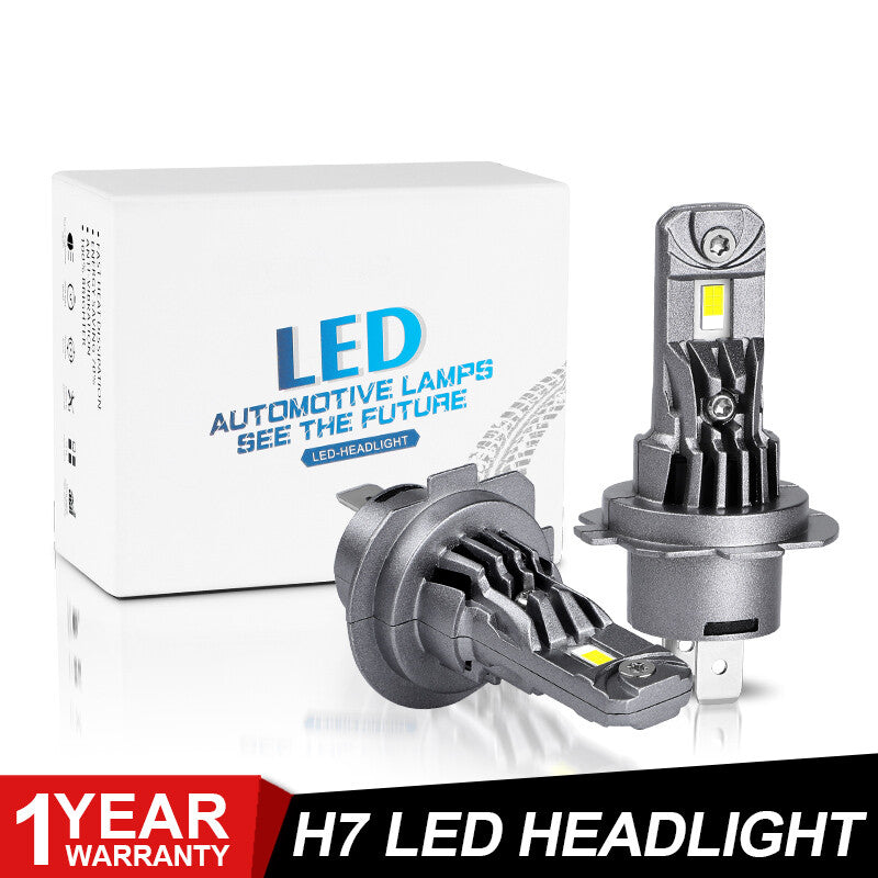 2x H7 LED Headlight Bulb Kit High Low Beam 75W 50000LM Super Bright 6000K White