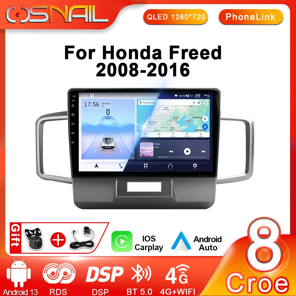 for HONDA Freed 1 Spike 2008-2016 Car Radio CarPlay GPS Android Stereo Player