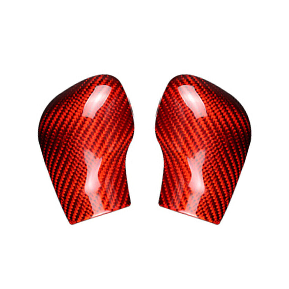 Red Carbon Fiber Car Shift Knob Cover Fit for VW for Golf MK7 CC POLO Q