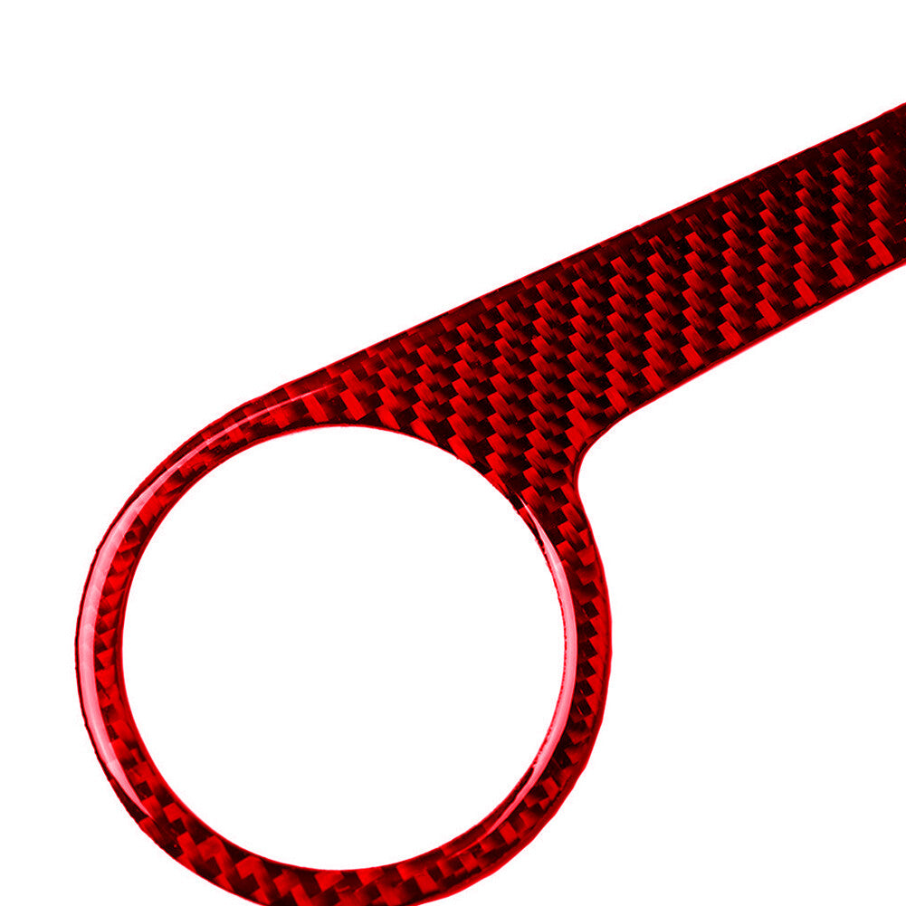 Red Carbon Fiber Center Console Trim for Mercedes-Benz C-Class W204 2007-2010