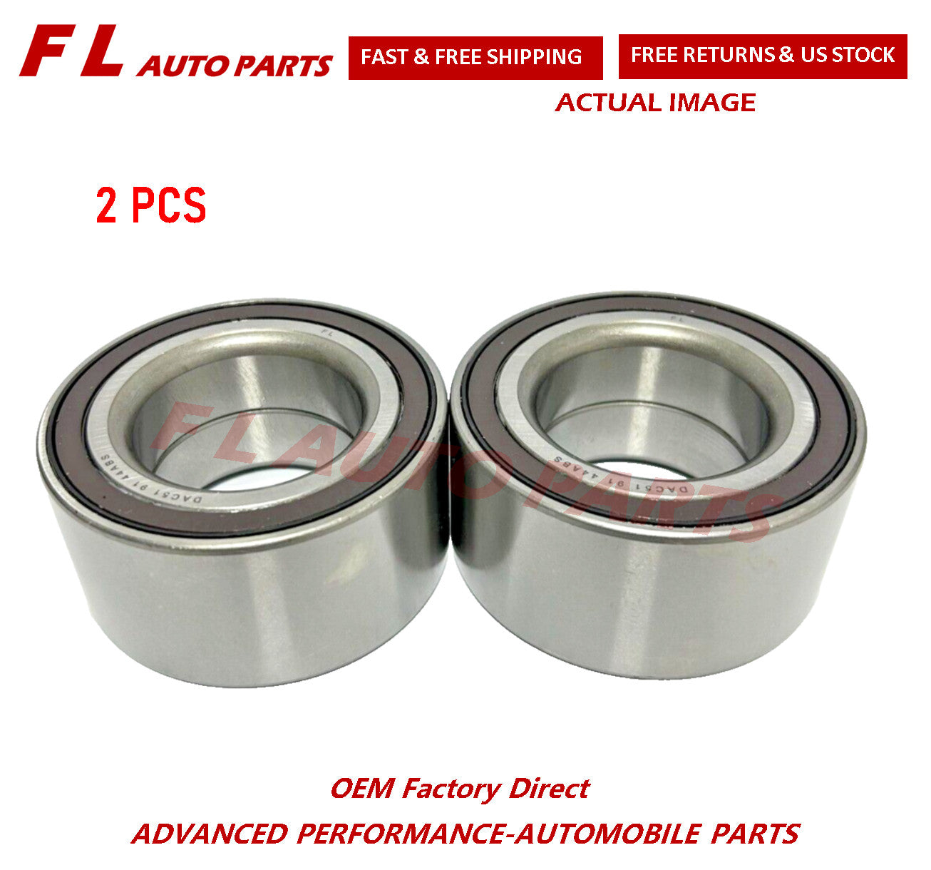Front Wheel Hub Bearing for Acura MDX 2014 2015 2016 2017 2018 2019 2020 Pair