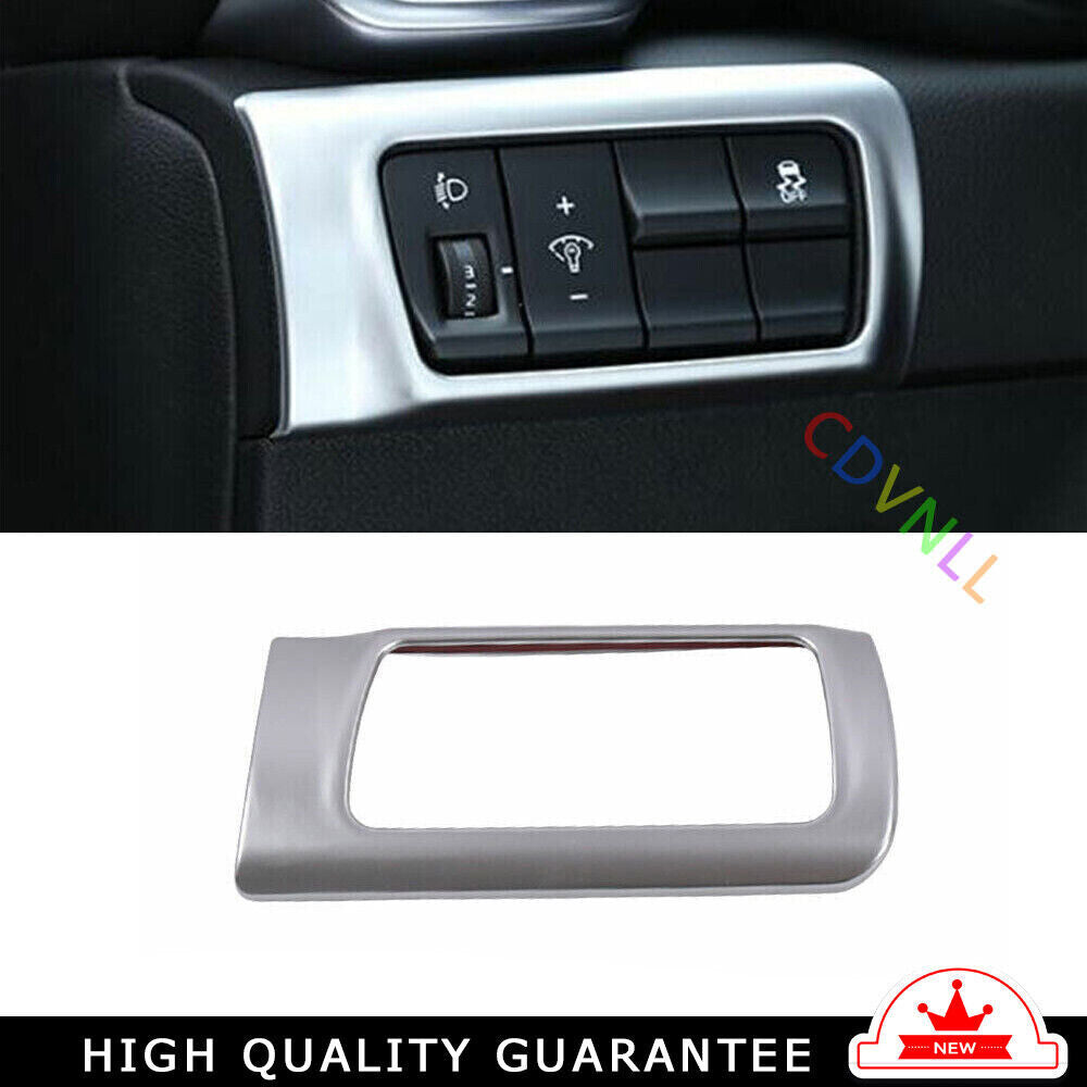 Inner Headlight Button Frame Cover Trim for Kia Sportage 17-2020 Matte Silver