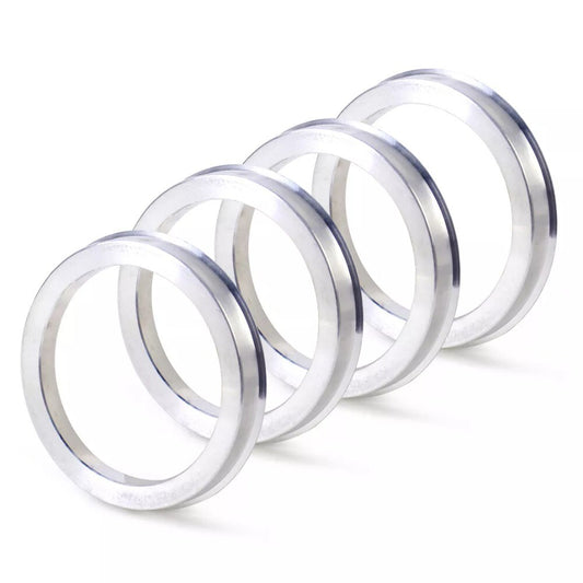 4pcs/set Silver Aluminum Centric Rings 73.1mm to 59.1mm Wheel Bore Centering New n