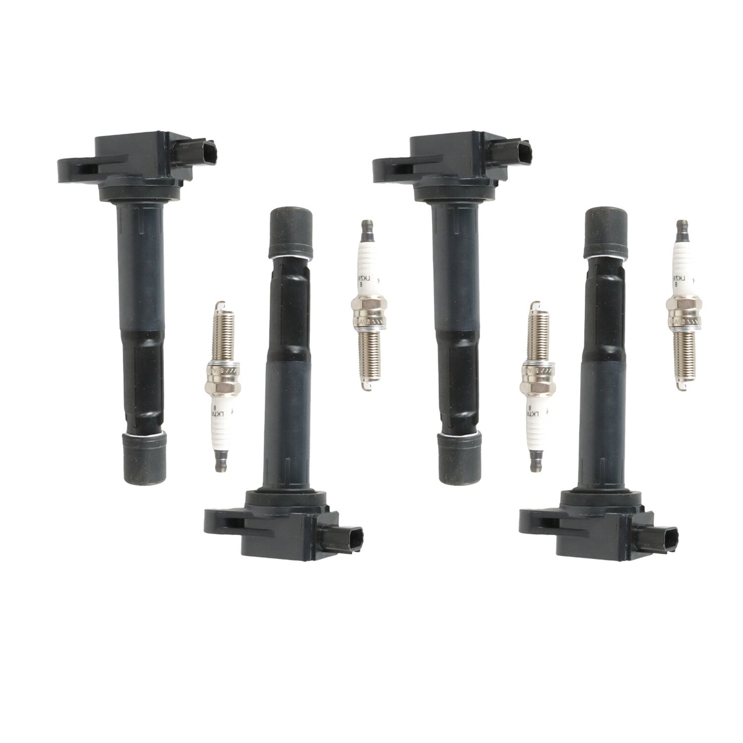4x Ignition Coils UF629 + Iridium Spark Plug 97390 For 2009-2014 for Acura TSX 2.4L