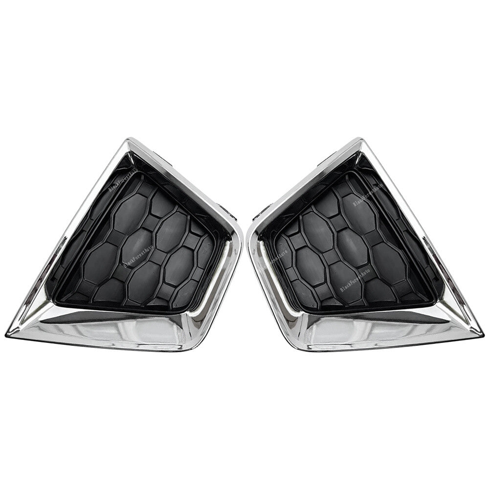 2pcs Chrome Right + Left Side Fog Lamp Cover Fits 2019-22 for Jeep Renegade