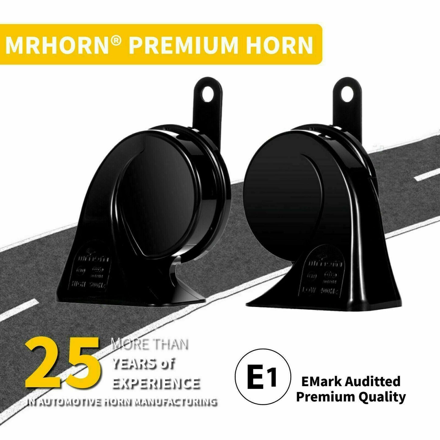 MrHorn 12v Eletric Horns for VW for Golf for Jetta for Passat Artoen Atlas for Tiguan Taos 2PC
