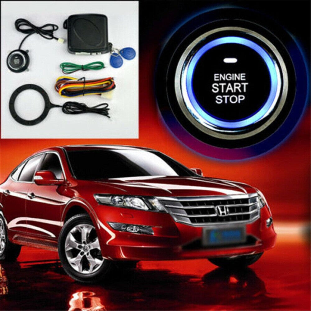 1 Set 12V Auto Car Engine Start Keyless Entry Push Button Ignition Starter Kit. n