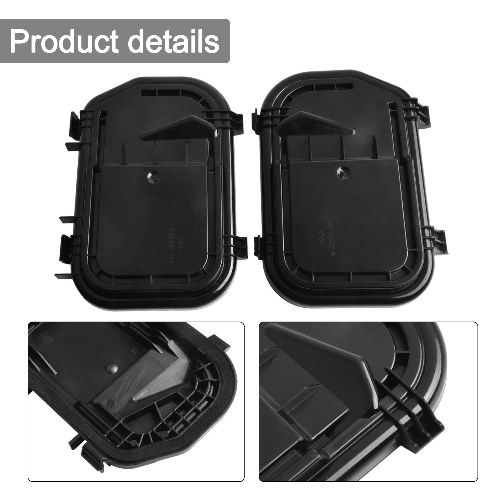 2PCS Left Right Side Headlight Cover Cap 4F0941158 4F0941159 for A6 for S6 v