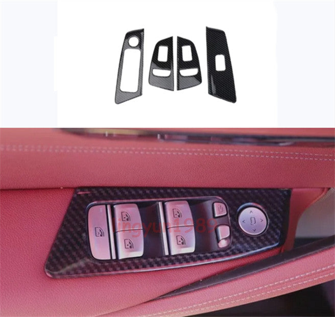 For 18-23 for BMW 5 Series G30 Inner Accessories ABS Carbon Fiber Full Set Trims Kit