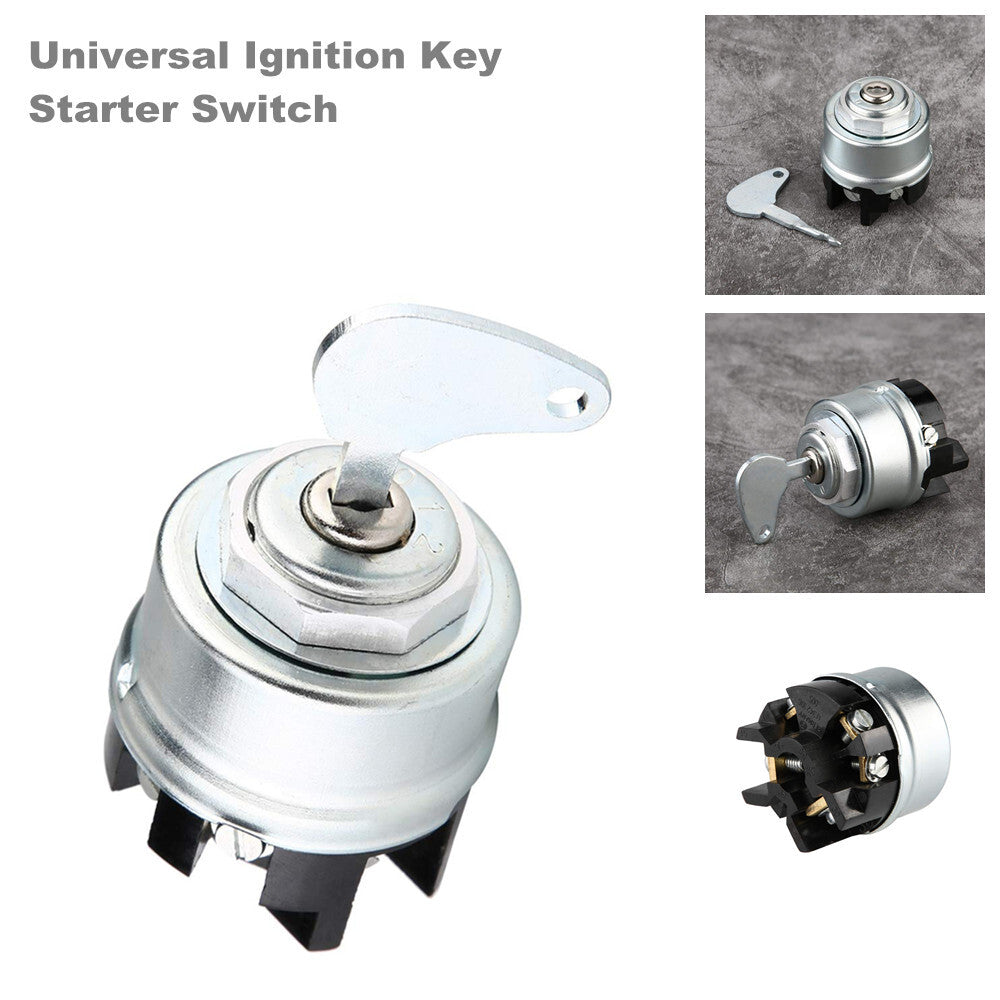 Universal ignition key start switch with key for cars, tractors, trailers, trucks, metal n