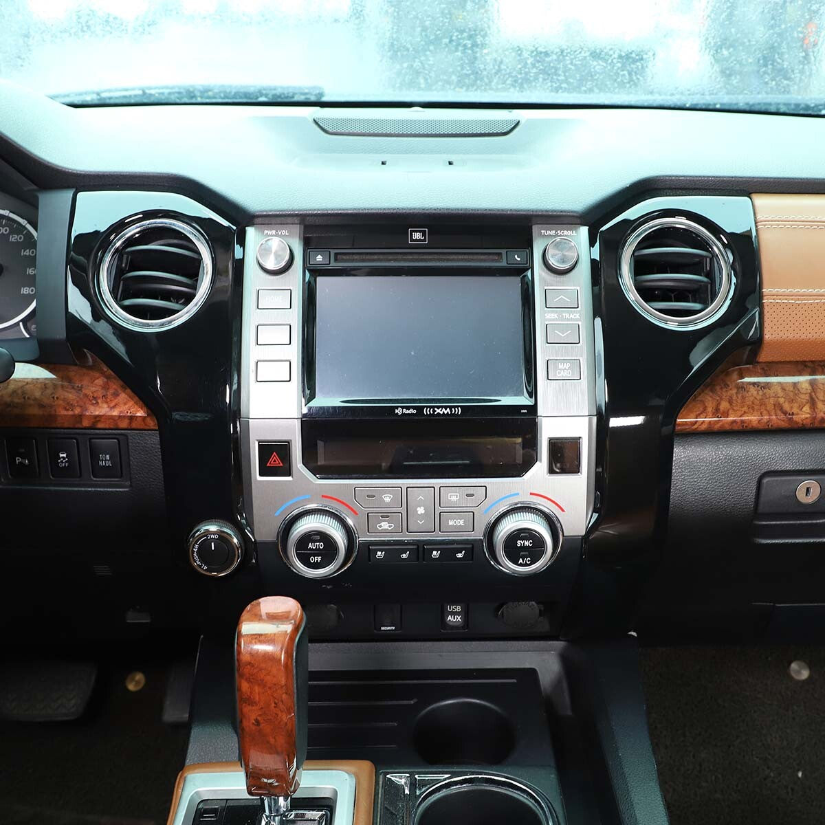 Glossy black exterior door handle decoration suitable for Land Rover Discovery 4 2010-16- v