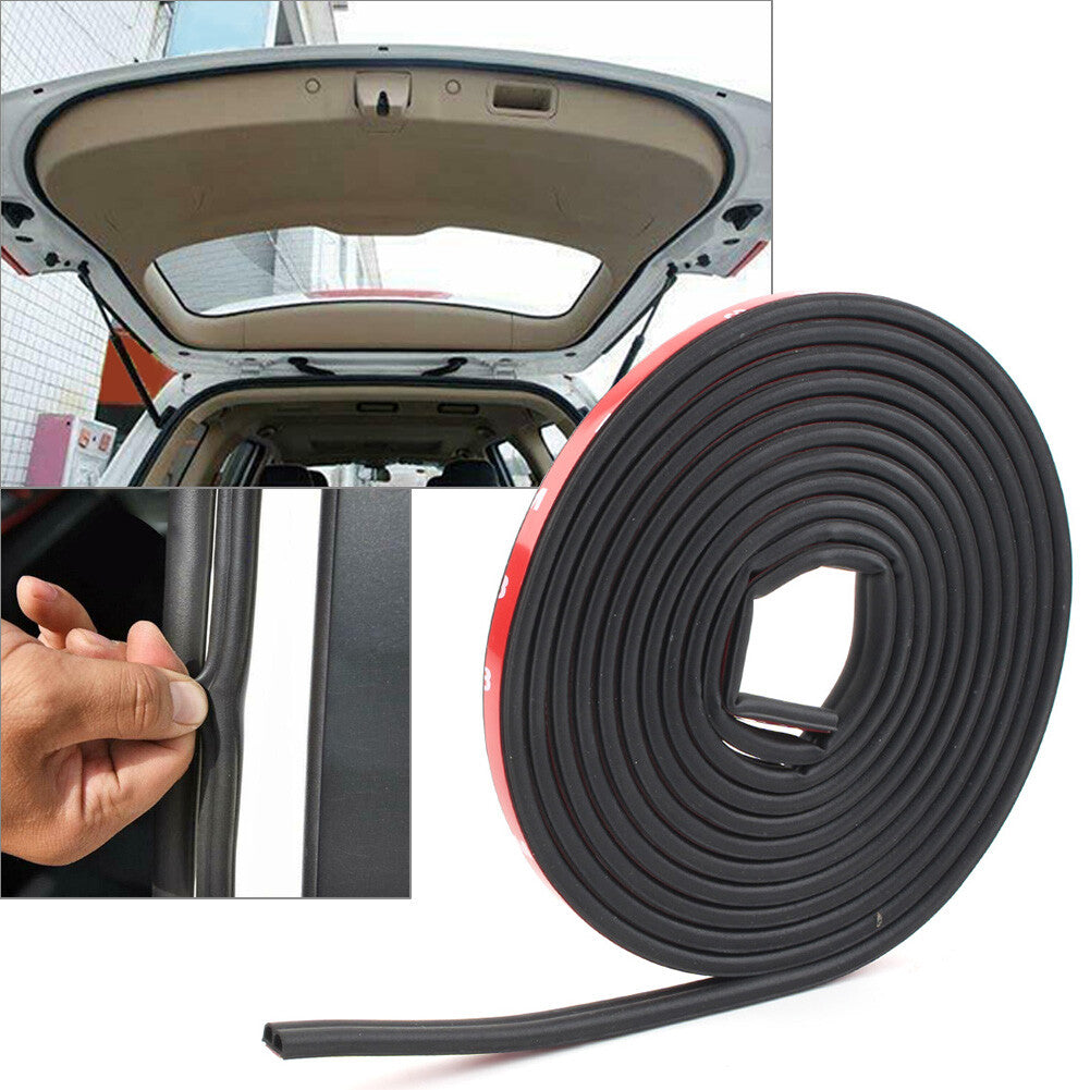 13FT B-Shape Trim Rubber Strip Universal Door Edge Seal Hollow Weather-strip