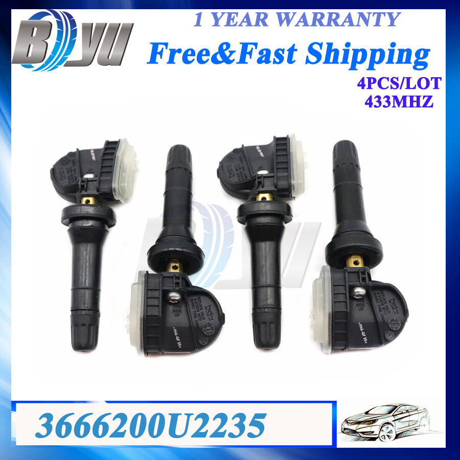 4X TPMS Tire Pressure Sensor Monitoring System 3666200U2235 TP3040050 for JAC S3