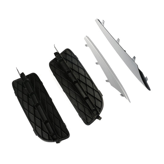 4Pcs Set Front Bumper Grille Cover  Chrome Trim Left  Right for BMW E70 for X5 NEW Q