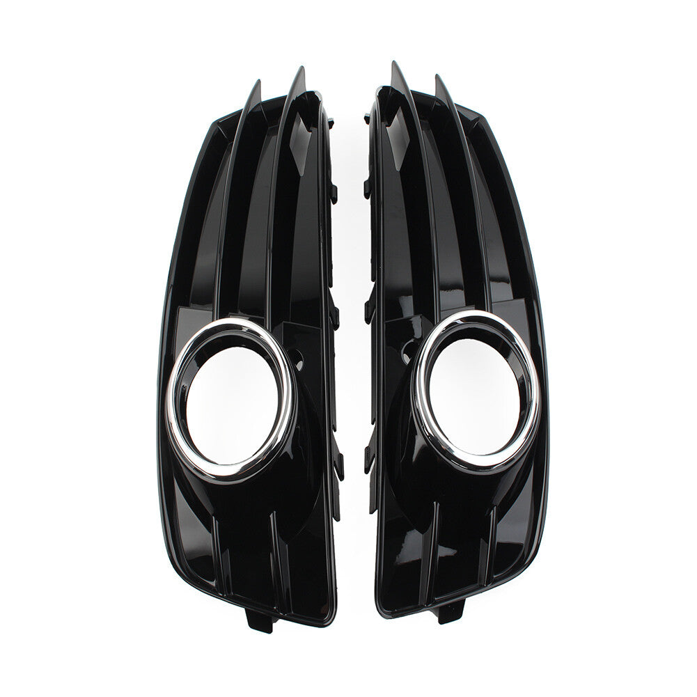 Pair Front Bumper Fog Light Grille Cover for Audi A3 8P 2009-2012