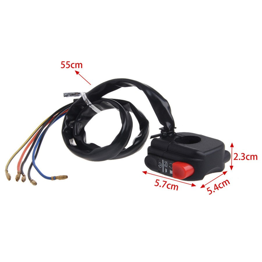 7/8 Inch Handlebar Motorcycle Ignition Switch On Off Starter Engine Push Button Q