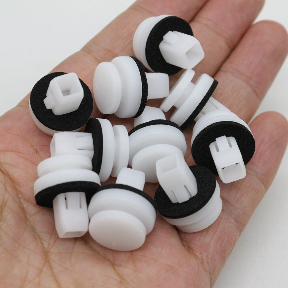 Car SUV Chrome muscle 3/16 card style hood latch pin set ear studs engine lock- v