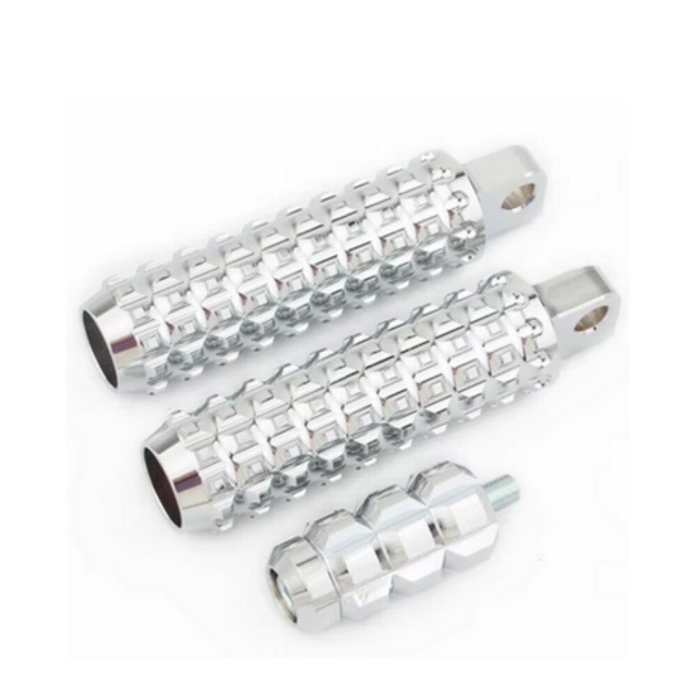 Foot spikes, footrests, and toe derailleur Pegs for Harley Sportster XL Breakout FXSB Chrome. n