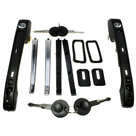 Door Handle Outside Exterior Front with Keys Dual Set for VW New- v