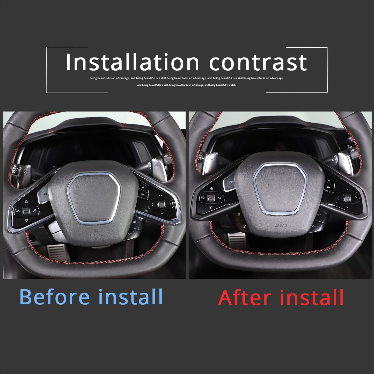 Red Carbon Fiber Center Console Volume Adjustment Trim for X3 X4 X4M 22-23- v