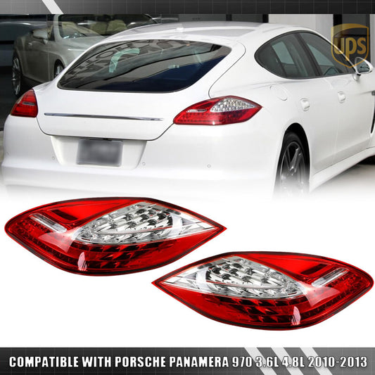 2x Rear LED Tail Light Lamps For 2010-13 for Porsche for Panamera 4S GTS Turbo S 3.6 4.8