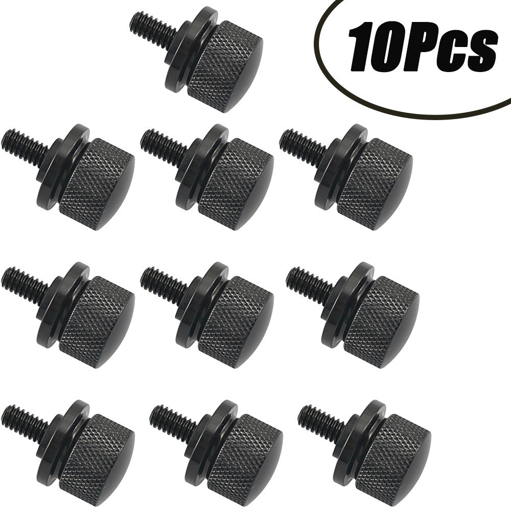 10-piece set of rear fender for seat bolts and screws for Harley Touring Dyna Softail Sportster BLK