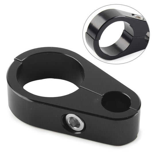 Brake Clutch Cable Wire Clamp Clip Fit for Harley 1'' Handlebar Motorcycle Black Q