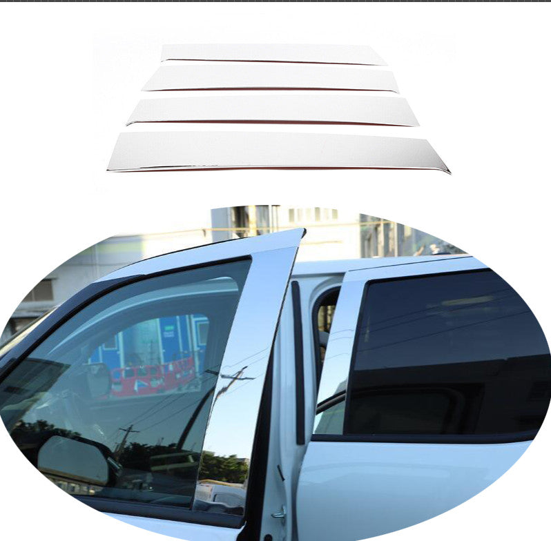 for Toyota Tundra 2022-2024 Chrome S.Steel Window Door B-Pillar Post Trims Cover